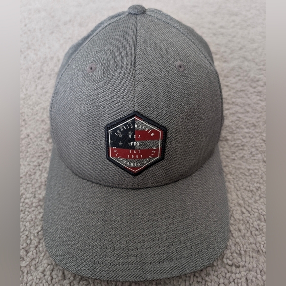 Travis Mathew Unstructured Slate Gray Golf Embroided Cap Snapback Hat Logo - Picture 1 of 7